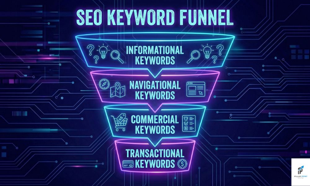 Funnel describing keyword intent