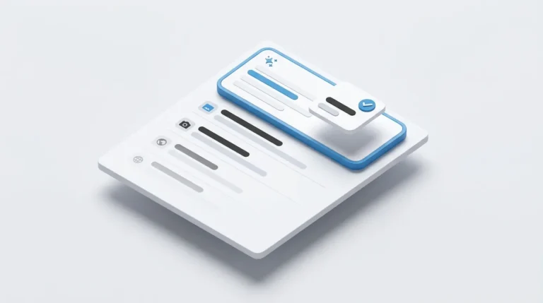 Illustration of a search results page with a highlighted AI Overview card and one cited source